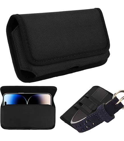 Étui Ceinture Horizontal AQ Mobile Taille XL - Protection Smartphone Jusqu'à 16.3cm Noir