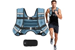 BAGAIL Kamizelka Obciążeniowa do treningu siłowego. Regulowany rozmiar w biuście, poręczna kieszeń. Wypełniona żelaznym piaskiem. Idealna na siłownię, jogę i ćwiczenia aerobowe.