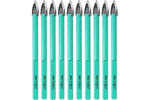 LEKOMESH Meche Carrelage Foret Carbure - 10 pièces 5mm Foret Carrelage, Meche Verre pour Bois Plastique Maçonnerie Céramique Béton Marbre, Tige Triangulaire