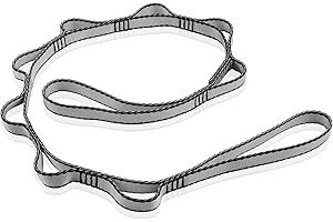 ‎DASKING DASKING Daisy Chains, 110cm/180cm Yoga Hängematte Verlängerungsgurt, 23 KN Starke Multi-Loops Verstellbares Nylon Übungsband Gurt für Aerial Yoga, Pilates, Dehnung, Fitness Workout