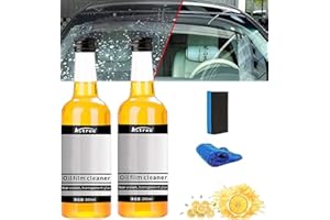TOERJII Autoglas Ölfilm Reiniger, Car Glass Oil Film Cleaner, Auto Glasreiniger für Windschutzscheiben, Car Glass Oil Film Scheibenreiniger, Auto Scheibenreiniger Auto Windschutzscheiben Glasreiniger (2Pcs)