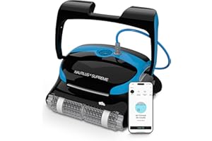 Dolphin Nautilus CC Supreme Robot Nettoyeur électrique avec Fil pour Piscine Hors-Sol Jusqu’à 15 m - Nettoyage Fond, parois et Ligne d'eau - Filtration Ultra Fine