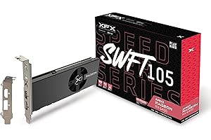 XFX Speedster SWFT105 Radeon RX 6400 Gaming Grafikkarte mit 4GB GDDR6, AMD RDNA™ 2 (RX-64XL4SFG2)