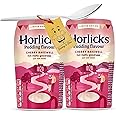 Instant Drink Bundle Which Includes: 2x Horlicks Instant Cherry Bakewell Pudding Flavour Malted Drinks (270g) Malted Milk Powder Bundled With 1x Stainless Little Spoon by Donny & Dev