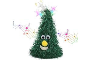 Hopearl Singender Tanzender Weihnachtsbaum Mit Funkelndem Stern - Elektrisches Interaktives Plüschtier Als Geschenk Für Kinder (18 cm)