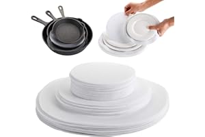Jucoan 80 Pack Thick Felt Plate Dividers, 3 Sizes Round China Dish Storage Protectors Separators for Packing Stacking Procelain Plate Dish Dinnerware