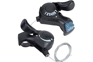 SOONHUA Changement de Vitesse de Vélo Une Paire de Sélecteurs de Vitesse de Pouce de Vélo de Montagne en Plein Air Tx-30 Levier Et Ensemble de Changement de Vitesse 3X7