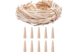 OLYCRAFT 100g Kit Cannage Chaise Fournitures Canne Chaise Sangle Canne Pressée Rotin Naturel avec 10Pcs Clou Bois Fait Main Osier Naturel pour Bricolage Meubles Tricot Artisanat Chaise Réparation