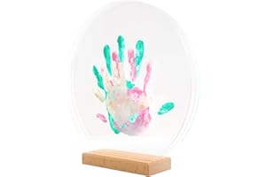 PATROCLE LouYou Empreintes de Bonheur - Kit Empreinte de mains Famille de 3 - Couleurs Pastel - Cadeau Naissance Bébé Fille ou Garçon - Fête des Mères ou des Pères - Coffret Souvenir - Made in France