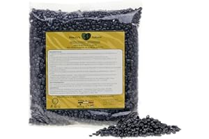 Beauty's Natural 800g Cera brasiliana perle DERMATOLOGICAMENTE TESTATA con mica e resina di origine naturale. Cera brasiliana indolore senza strisce depilatorie per depilazione totale.