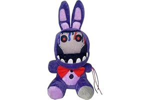 Kirdume Five Nights At Freeddy's Peluche | FNAF Bear Fazbear + Nightmare Bonnie Peluche | Peluche Juego FNAF para Niños Y Adultos | Ideal para Videojuegos