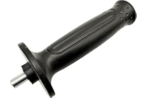 KRAFTFELD Impugnatura professionale in gomma dura M8, M10, M12, con smorzamento delle vibrazioni per fine, Metabo, Bosch, Hilti, Makita, Flex ua, smerigliatrice angolare robusta, 200-220 g (M12)