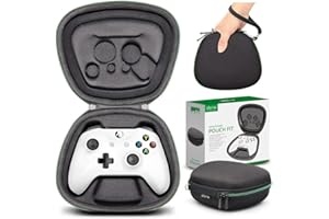 sisma Funda rigida para Mando Wireless de Xbox One X o One S, Estuche de Viaje para Guardar y Proteger Gamepad Original de Xbox One, Negro