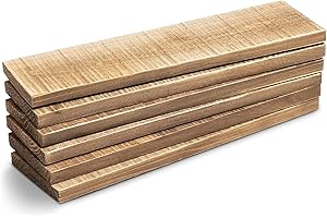 BRIGHT CREATIONS 6-Pack Rustic Style Weathered Wood Planks Bundle for Crafts (8.9 x 30.5 x 1.3 cm)