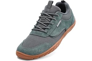 JUJIAOSO Unisex Wide Barefoot Shoes for Men Women Outdoor Trail Running Minimalist Walking Shoes Lightweight and Breathable