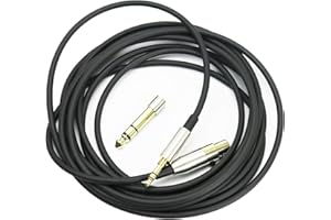HANSNBY Cavo audio di ricambio compatibile con cuffie AKG K240, K240S, K240MK II, Q701, K702, K371, K175, K275, K245, K182, K7XX, K271s, K271 MKII, Pioneer HDJ-2000, 3 metri