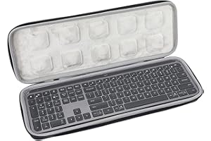 Gdraco Hartschalentasche für Logitech MX Keys Fortschrittliche Kabellose Tastatur Tasche