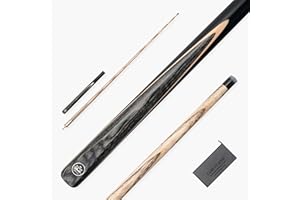 BAIZE MASTER Crusher 57 Inch ¾ Joint English Pool Break Cue with Phenolic Ferrule, Ash Shaft and Ebony Style Butt - 11mm Tip – For Breaking Only – Free Microfibre Cue Towel