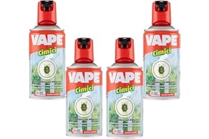 Vape Insetticida Repellente Spray Anti Zanzare, Vespe e Cimici (Vape Spray Cimici, 4)
