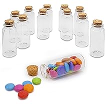 Boccette Vetro Con Tappo Sughero - 35 Pezzi 10ml Per Craft E Decorazioni - Foto 5