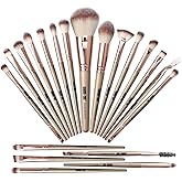 Maange 20 Pcs Professional Makeup Brushes Foundation Eyeshadow Blush Brush,Travel Kabuki Blending Concealers Face Powder Eye 