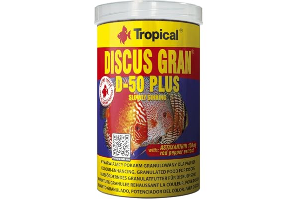 Tropical Discus Gran D-50 Plus D-062_1 Fiskmat, 1 L