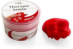 ‎MYSKILLS4LIFE Premium Therapieknete mittel rot | DBT Skills Anti Stress | 50g zur Förderung von Achtsamkeit und Stressregulation | Gegen Anspannung und für mehr Beweglichkeit | geruchsfrei vegan Premiumqualtiät