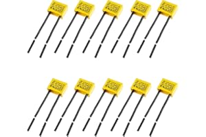 XERTEAM 10 Stück 0.22uF 275V X2 Sicherheits Kondensatoren, LED Entstörkondensator für Hochdichte Leiterplatten, Kondensator Lampe, High Density Leiterplattenbauteile, Nicht-Beleuchtete LED Lampen