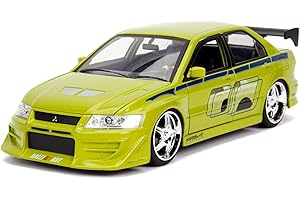 Jada 253203052 1:24 Brian's 2002 Mitsubishi Lancer EVO II, Green/Yellow