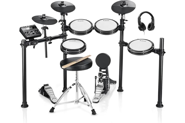 Donner DED-200 Electric Drum Set With Drum Throne/Maple Stick/Earphone/Audio Cable