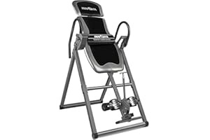 INNOVA HEALTH AND FITNESS Innova Inversion Table with Adjustable Headrest, Reversible Ankle Holders, and 300 lb Weight Capacity