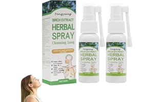 Fengyang 2Pcs Spray Pulmonaire Nettoyant à Base De Plantes, spray à base de plantes, essence de santé pulmonaire, soulage l'inconfort corporel, Herbal Lung Cleanse Brume puissante Réduit La Toux