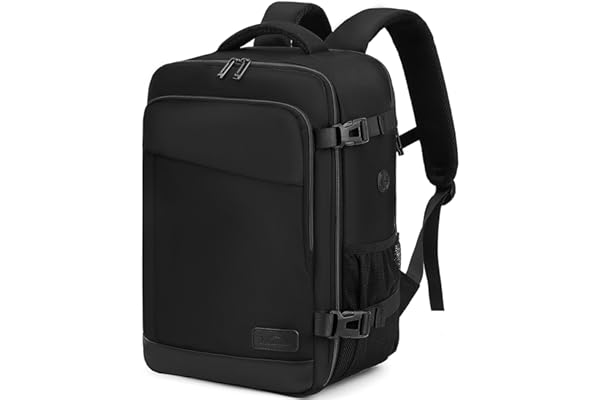 Xkdoai Mochila Viaje Cabina Avion 40x20x25 Para Ryanair Equipaje De Mano Mochila Cabina Negro Repelente Al Agua Antirrobo Para Hombre