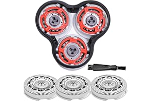 JIANCENGYU SH90 Scherkopf kompatibel mit Philips Series 9000, (Inklusive Halterung) SH90 Scherkopf für Philips Rasierer Series 9000 (9xxx) 8000(8xxx)