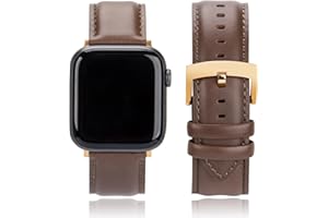 CORROPELLE Leder Uhrenarmbänder Kompatibel mit Apple Watch Armband 49mm 46mm 45mm 44mm 42mm 41mm 40mm 38mm, Eleganten Echte Leder Ersatz Uhrenarmband für iWatch 10 9 8 7 6 5 4 3 2 1 Ultra2 1 SE2 1