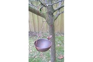 DEKO-IMPRESSION Vogeltränke Vogelbad Vogel-Futterstelle z. Hängen Eisen massiv