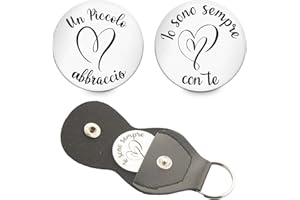 Aonveki Portafortuna Donna, Un Piccolo Abbraccio Regalo Donna Uomo, Portachiavi Portafortuna da Regalare - Io Sono Sempre con Te, Idee Regalo per Coppia,Famiglia, Amica,Pazienti,Sorella