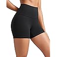 CRZ YOGA Womens ButterLuxe Biker Shorts 4 Inches - High Waisted Workout Running Athletic Spandex Yoga Shorts