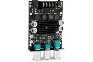 ZK-1002T Bluetooth 5.0 Förstärkarkort, 2x100W Dual Channel HiFi Subwoofer Audio AMP, Digital Effektförstärkarmodul med diskant- och Baskontroll AUX och BT