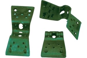 Tenax Clips Rete 3,5 cm Verde, Confezione da 24 Clips, Clips per Il Fissaggio di reti tessute frangivista e ombreggianti
