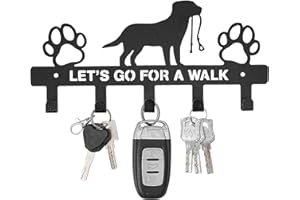 Noaya Dog Key Holder for Wall - Creative Dog Lead Hook, Indoor and Outdoor Key Hooks Wall Mounted, Key Holder Hooks, Dog Lead Hanger for Hanging Collar, Leash, Dog Vest Harness
