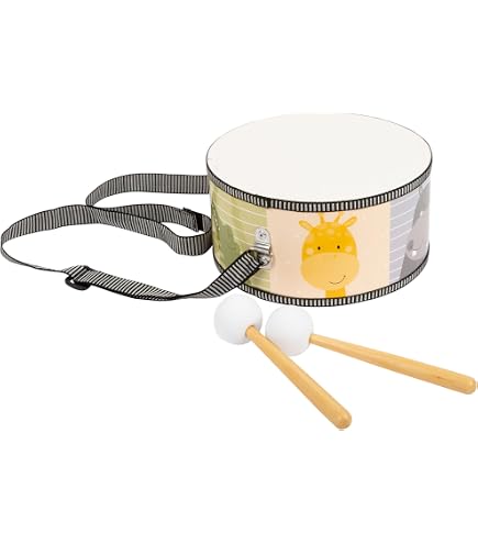 Janod Tamburello Sunshine Bianco: Giocattolo Musicale Per Bambini, J07637 - 4