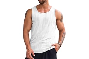 Runcati Herren Tank Top Fitness Muskelshirt Gym Achselshirts Workout Tankshirt Bodybuilding Ärmelloses Shirt Sport Unterhemden