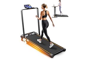 BestGod Cinta de Correr Eléctrica Plegable Walking Pad para Casa y Oficina, Cinta de Andar con Inclinación del 5%, Motor de 2,5 CV, Silenciosa con Mando a Distancia, para Caminar y Correr hasta 150 kg