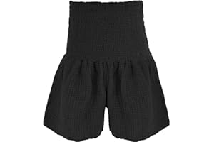 JOPHY & CO. Short pour femme, coupe large, effet jupe, pantalon court, 100 % coton pour printemps, été, réf. 9487