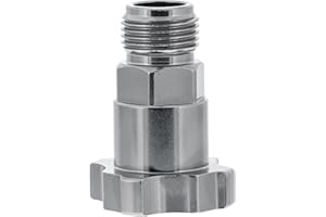 MASTER AIRBRUSH Master Elite Paint System MPS Spray Gun Cup Adapter 843 - Converts Full-Size Devilbiss Spray Guns, GTI, GFG, Finishline for Master Elite Paint System MPS Disposable Spray Gun Cup Liners & Lids