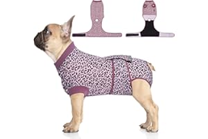 Jiupety Body Cane Post Operatorio Femmina, Integrato Regolabile Body Post Operatorio Cane, Tuta Cane Post Operatorio Femmina, Morbido e Confortevole, Body Chirurgico Cane Femmina, Rosa, M