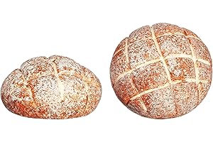 Melody Jane Dolls House 2 Round Bread Loaves Miniature Kitchen Food Bakery Shop Accessory