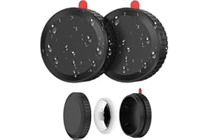 MELIYA 【2 Pezzi】Porta AirTag Impermeabile, Custodia Con Forte Adesivo, Antishock e Antigraffio Cover per Bici, Bagagli, Droni, Telecomando TV (Nero*2)