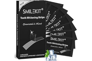 GELPRETTY 14 Strisce Strisce Sbiancanti Teeth, Sbiancanti Denti, Sbiancante Rapide Bianche Denti, Rimuove Teeth Macchie, per lo Sbiancamento e la Pulizia dei Denti